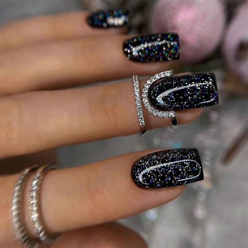 24Pcs -12 Sizes Acrylic Press On Nails