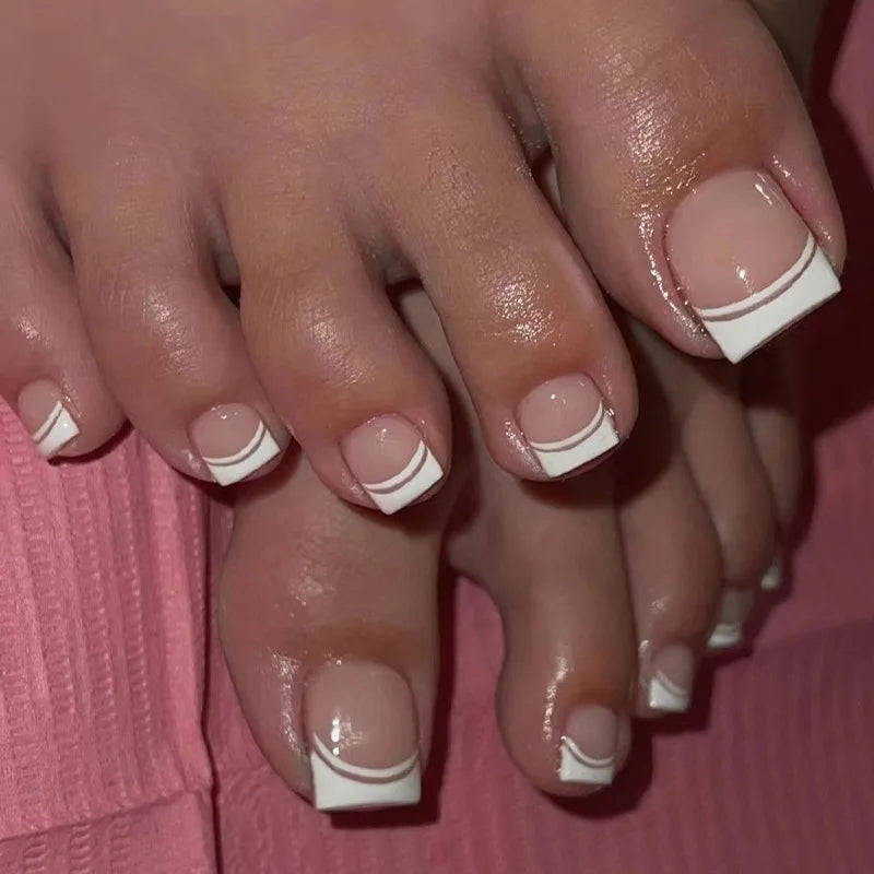24Pcs - 12 Sizes Press on Toenails