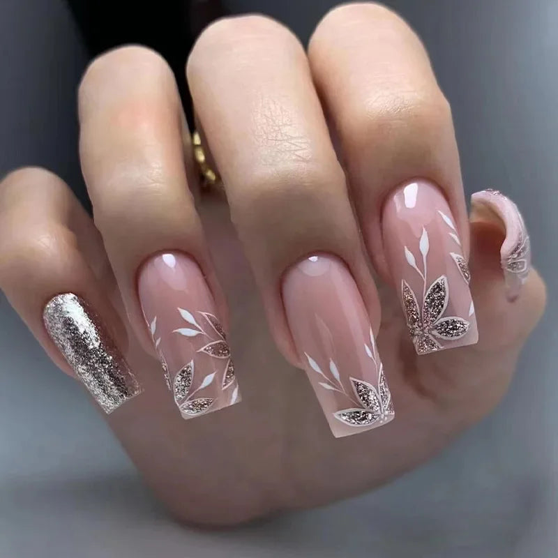 24Pcs -12 Sizes Acrylic Press On Nails