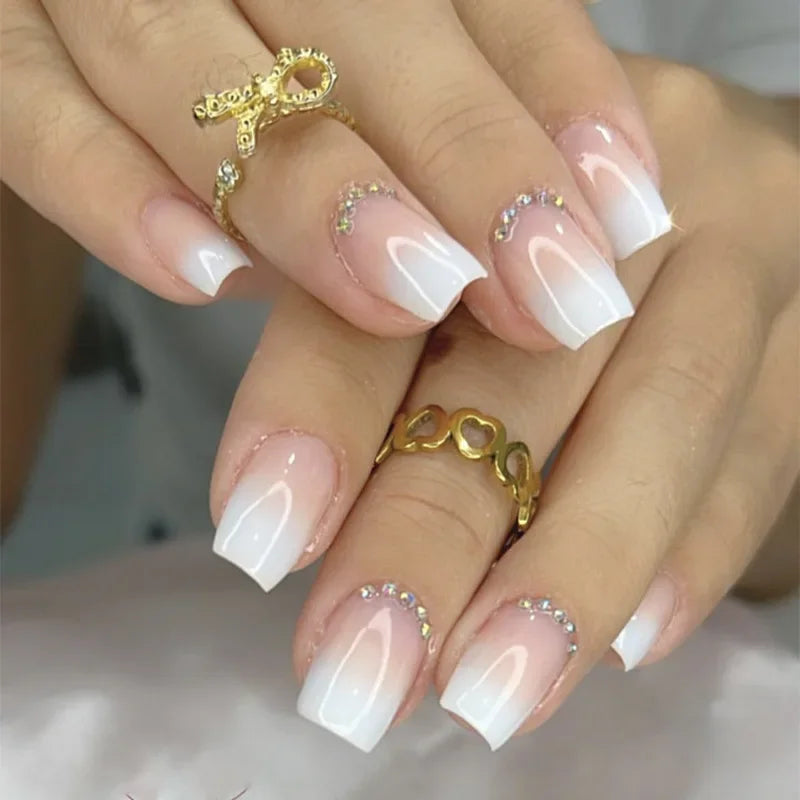 24Pcs -12 Sizes Acrylic Press On Nails