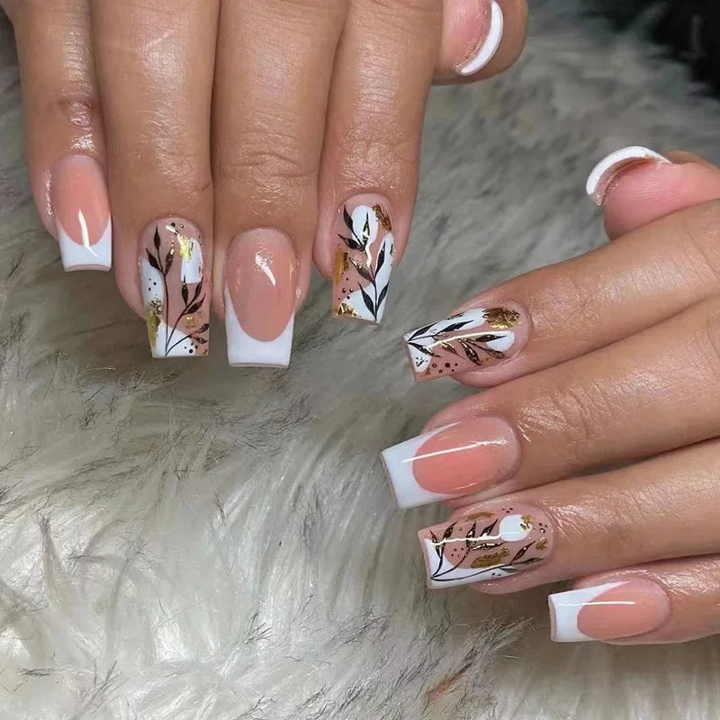 24Pcs -12 Sizes Acrylic Press On Nails