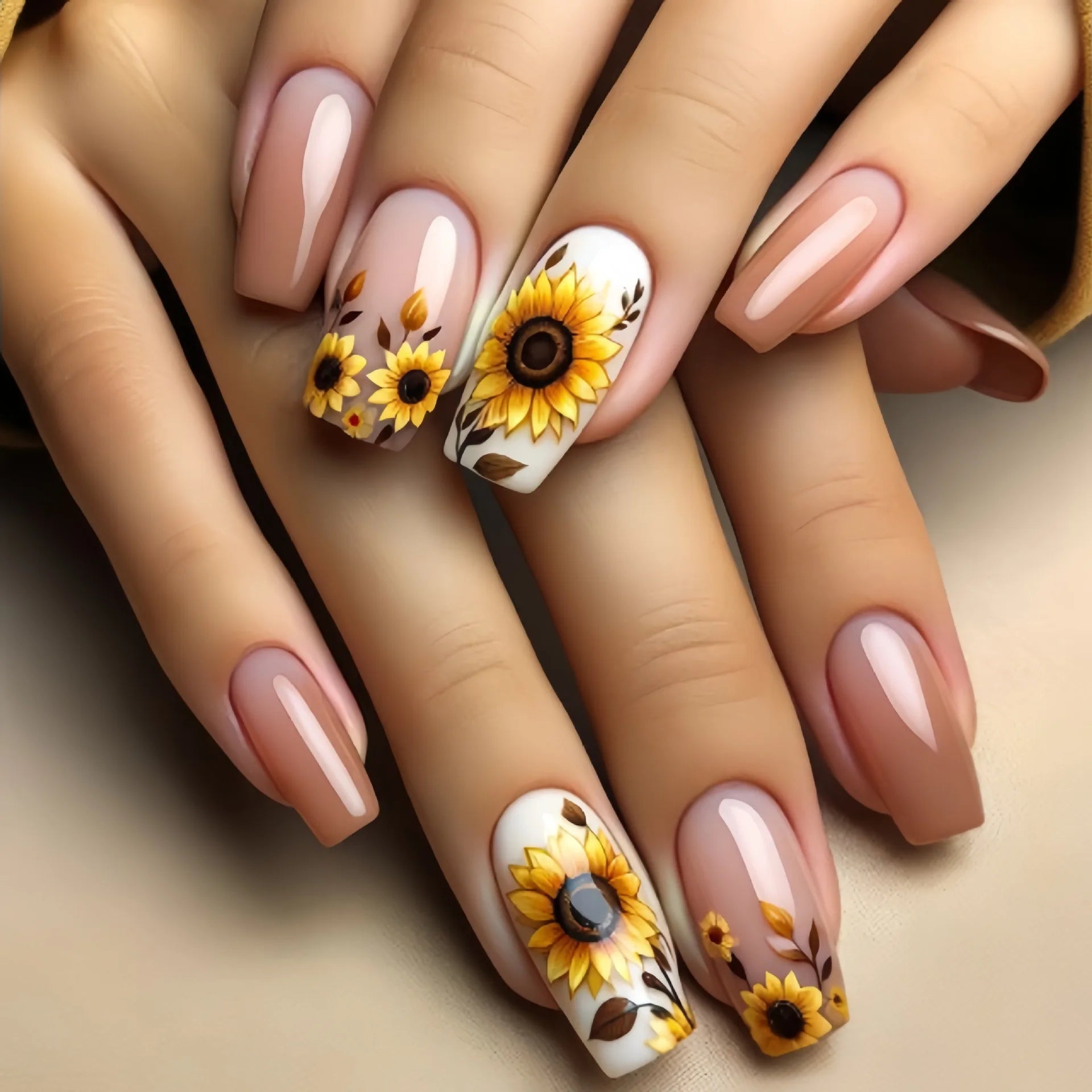 24Pcs -12 Sizes Acrylic Press On Nails