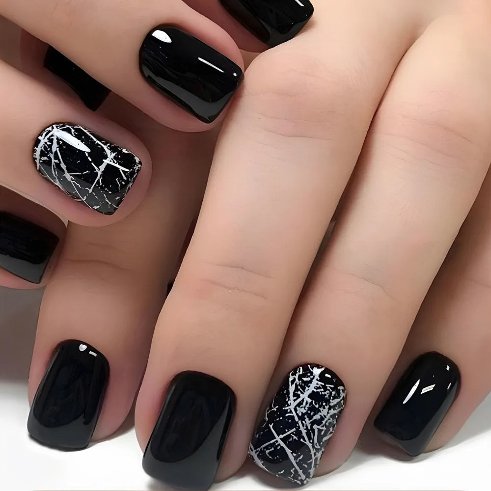 24Pcs -12 Sizes Acrylic Press On Nails