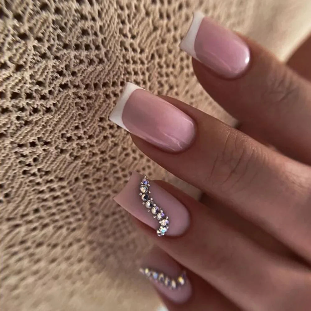 24Pcs -12 Sizes Acrylic Press On Nails