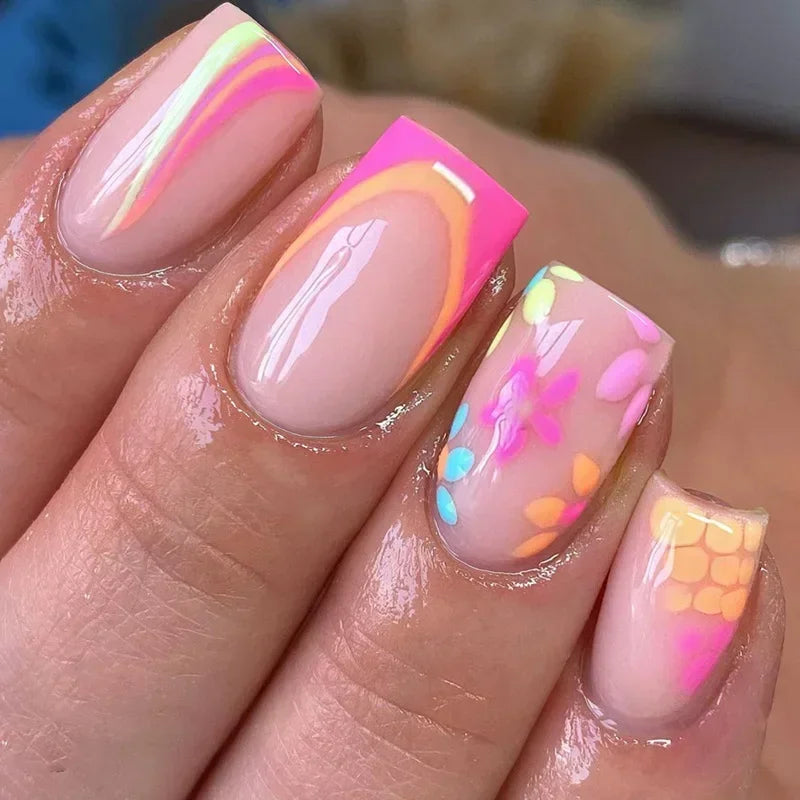 24Pcs -12 Sizes Press On Nails