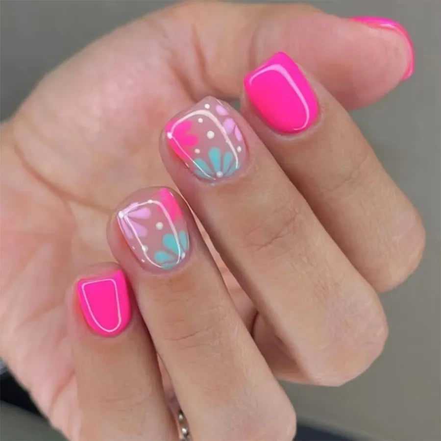 24Pcs -12 Sizes Acrylic Press On Nails