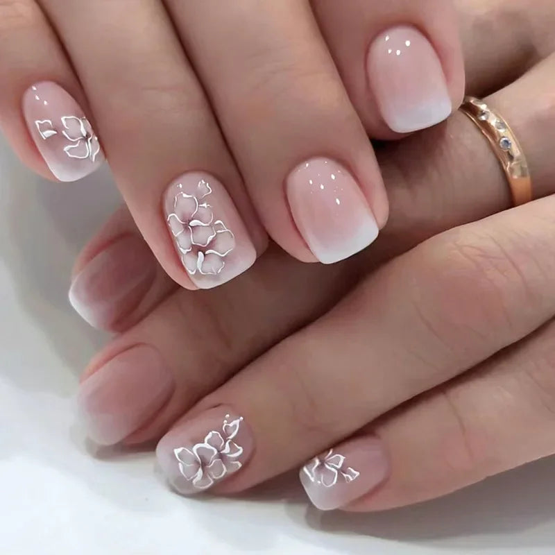 24Pcs -12 Sizes Acrylic Press On Nails
