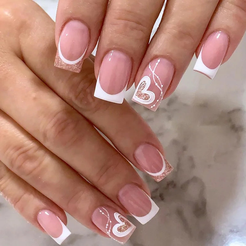 24Pcs -12 Sizes Acrylic Press On Nails