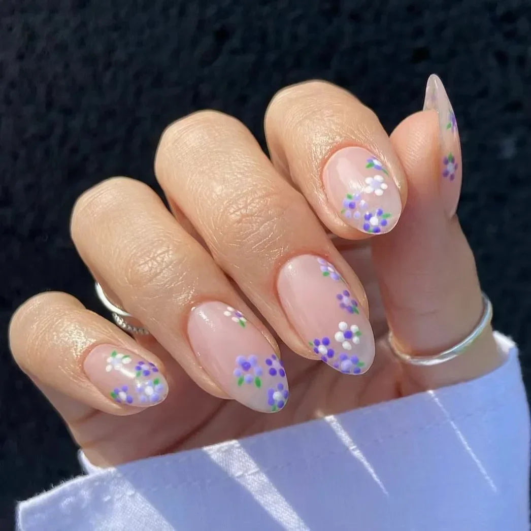 24Pcs -12 Sizes Acrylic Press On Nails