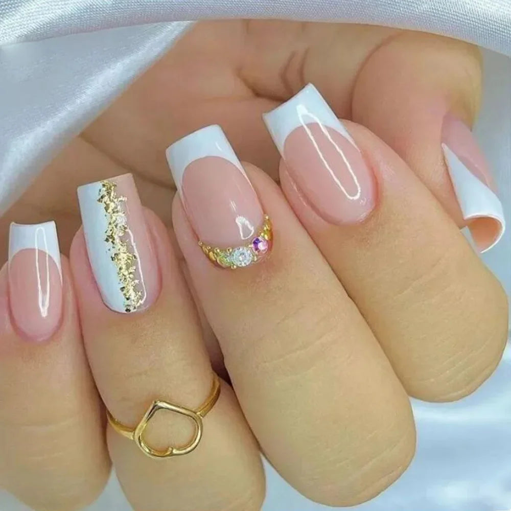 24Pcs -12 Sizes Acrylic Press On Nails