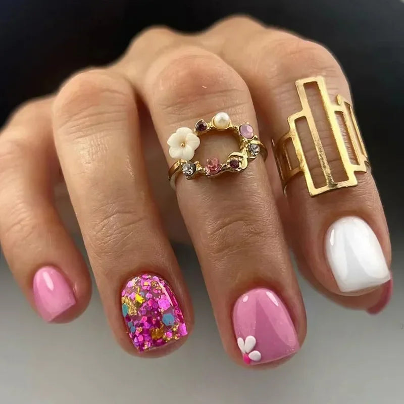 24Pcs -12 Sizes Press On Nails