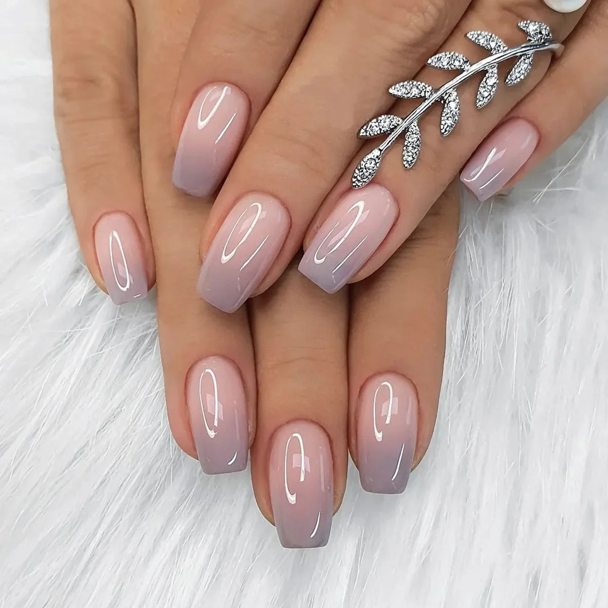 24Pcs -12 Sizes Acrylic Press On Nails