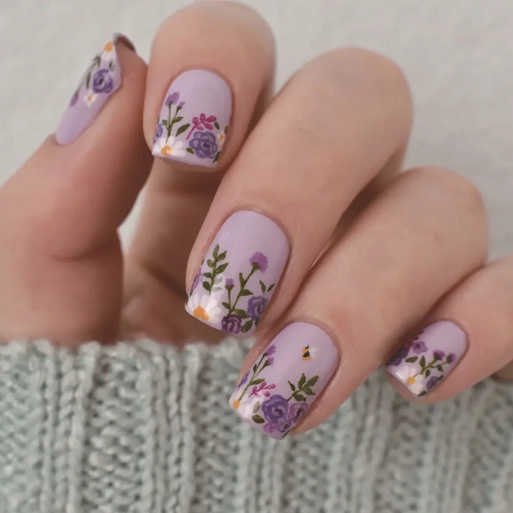 24Pcs -12 Sizes Acrylic Press On Nails
