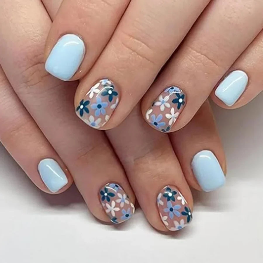 24Pcs -12 Sizes Acrylic Press On Nails