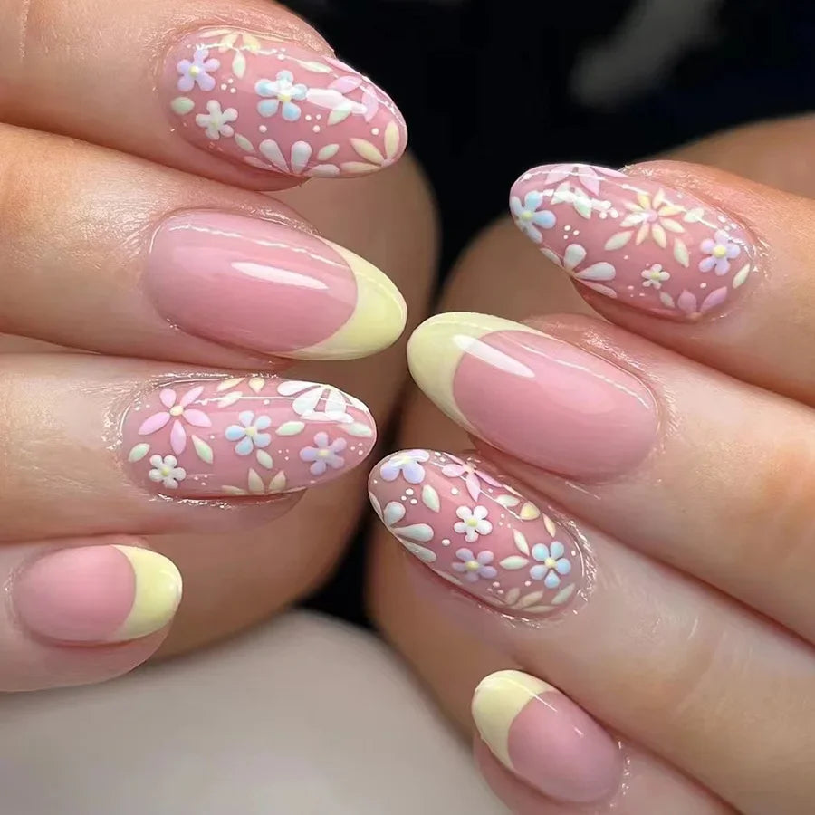 24Pcs -12 Sizes Acrylic Press On Nails