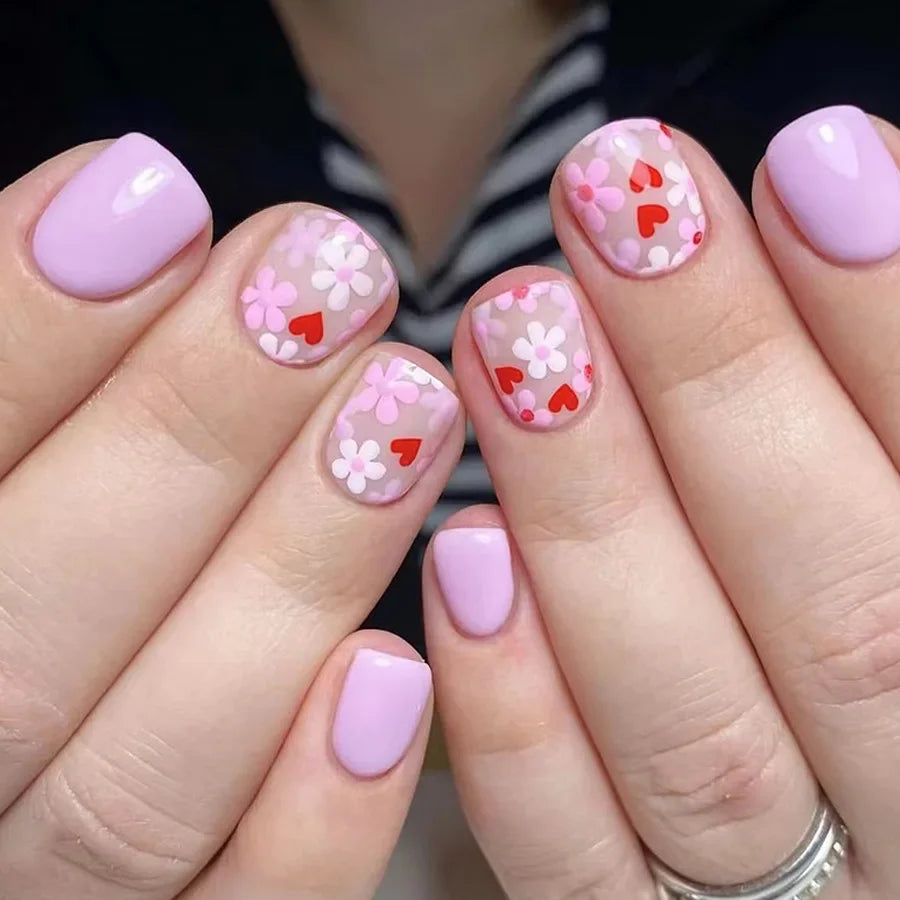 24Pcs -12 Sizes Acrylic Press On Nails