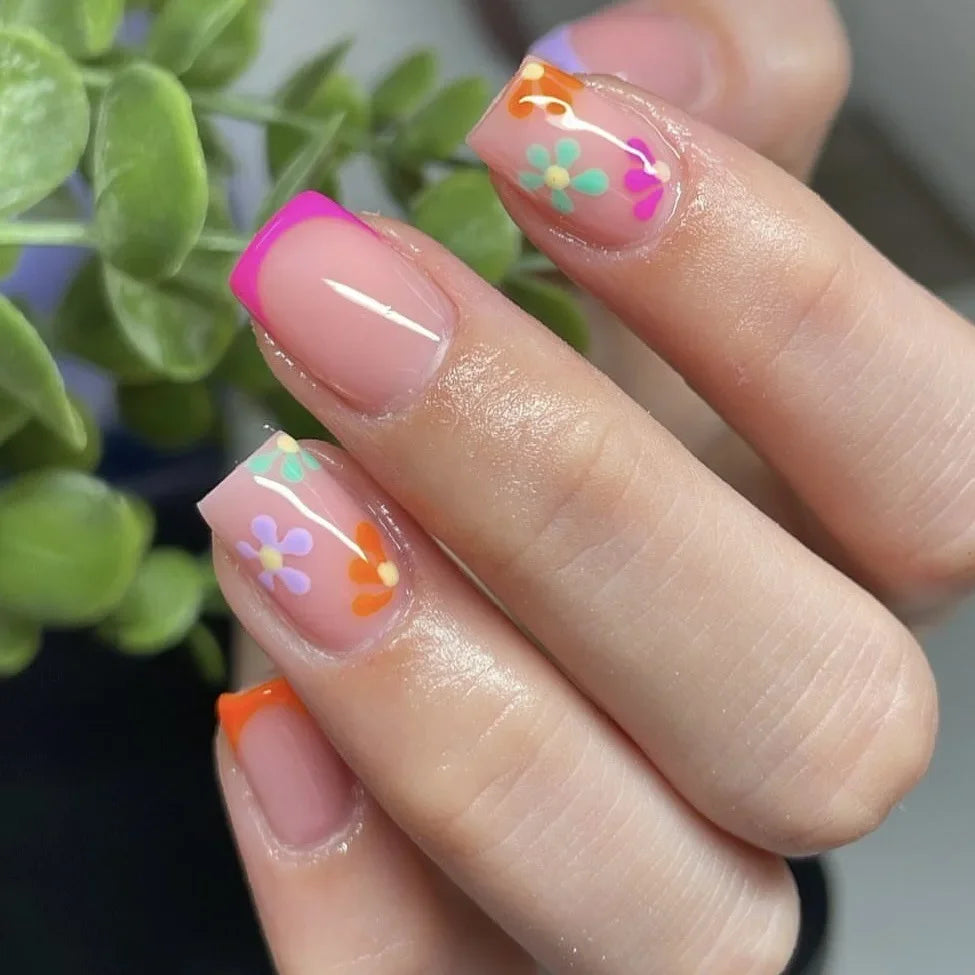 24Pcs -12 Sizes Acrylic Press On Nails