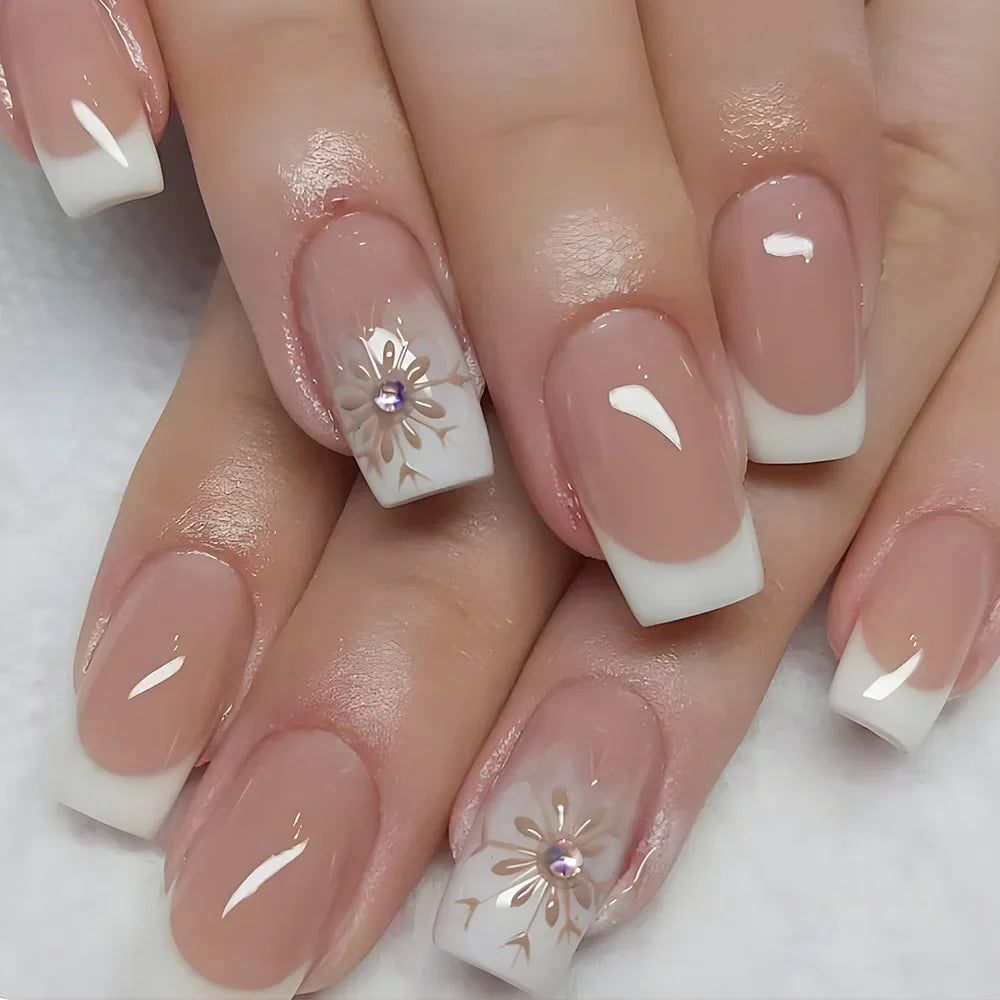 24Pcs -12 Sizes Acrylic Press On Nails